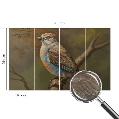 Vlies fotótapéta hálószobába Madárportré