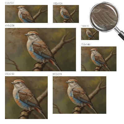 Vlies fotótapéta hálószobába Madárportré