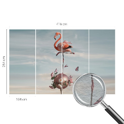 Fali poszter tapéta Elegáns flamingó