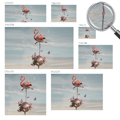 Fali poszter tapéta Elegáns flamingó