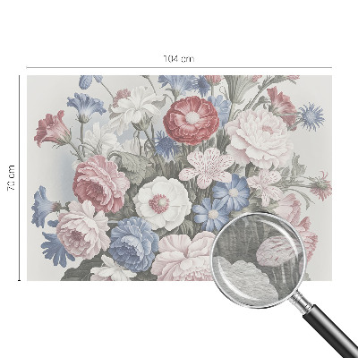 Fotótapéta méretre hálószobába Színes csokor