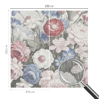 Fotótapéta méretre hálószobába Színes csokor