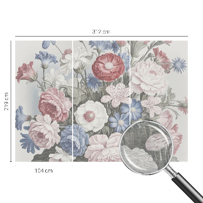 Fotótapéta méretre hálószobába Színes csokor