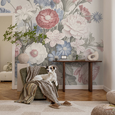 Fotótapéta méretre hálószobába Színes csokor