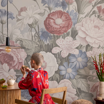 Fotótapéta méretre hálószobába Színes csokor