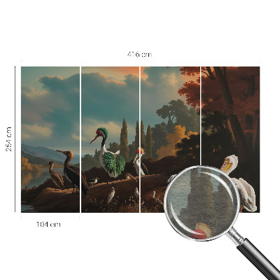 Flíz fotótapéta Festői madarak