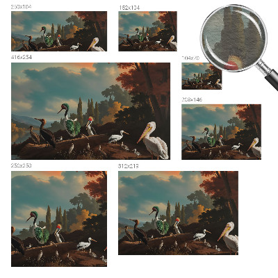 Flíz fotótapéta Festői madarak