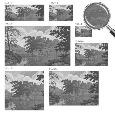 Vlies fotótapéta nappaliba Természetes táj