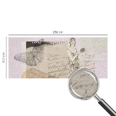 Vlies fotótapéta hálószobába Nosztalgikus kollázs