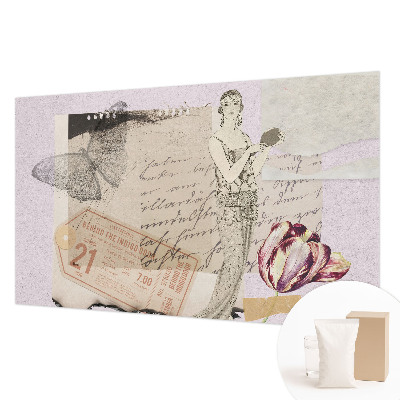 Vlies fotótapéta hálószobába Nosztalgikus kollázs