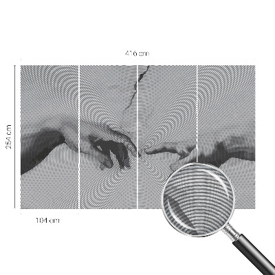 Poszter tapéta Hipnotikus kezek