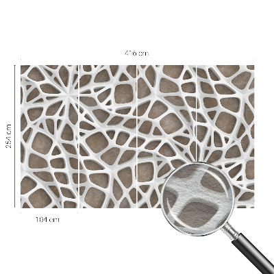 Vlies fotótapéta nappaliba Csipkeháló