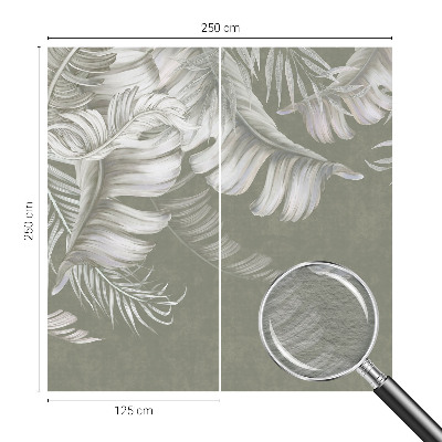 Vlies fotótapéta hálószobába Finom levelek