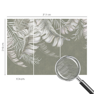 Vlies fotótapéta hálószobába Finom levelek