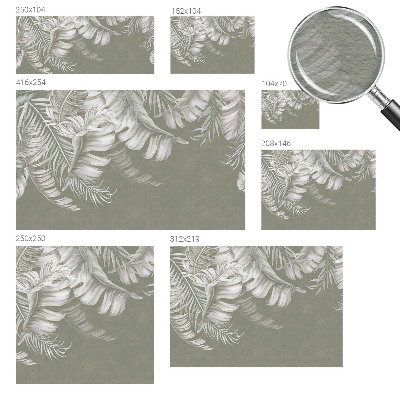 Vlies fotótapéta hálószobába Finom levelek