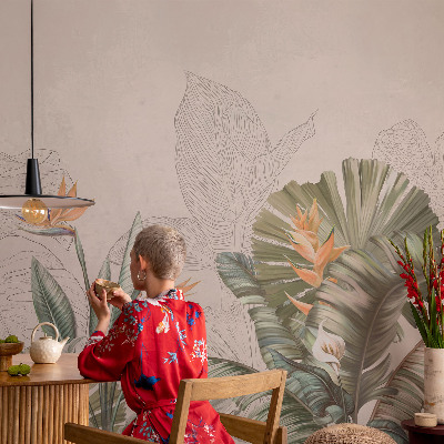 Prémium vlies fotótapéta Trópusi virágok