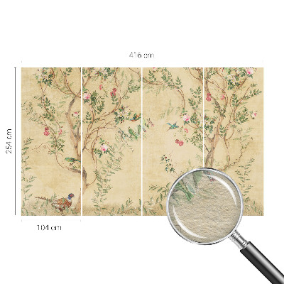 Poszter tapéta falra Virágos díszítések