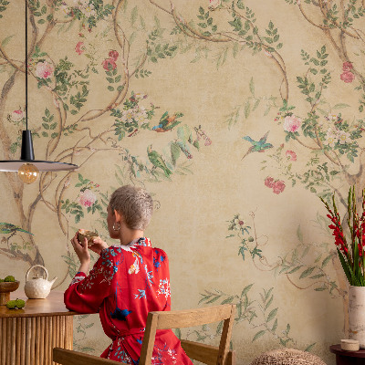 Poszter tapéta falra Virágos díszítések