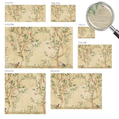 Poszter tapéta falra Virágos díszítések