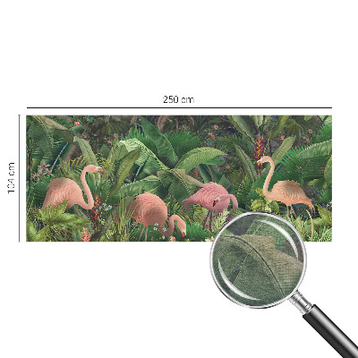 Poszter tapéta Rózsaszín flamingók