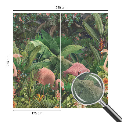 Poszter tapéta Rózsaszín flamingók