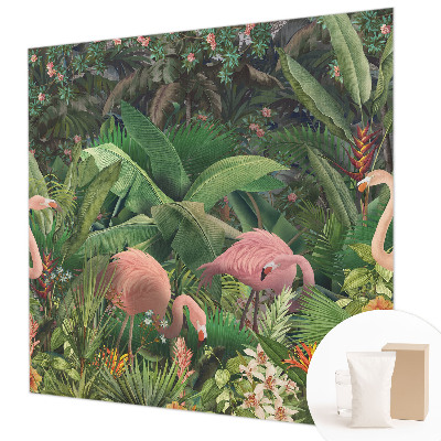 Poszter tapéta Rózsaszín flamingók