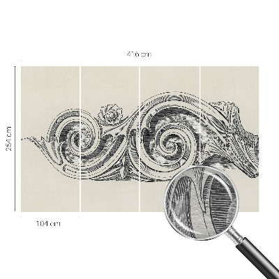 Dekoratív fotótapéta nappaliba Növényi dísz