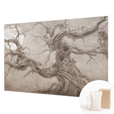 Vlies fotótapéta hálószobába Éjszakai madarak