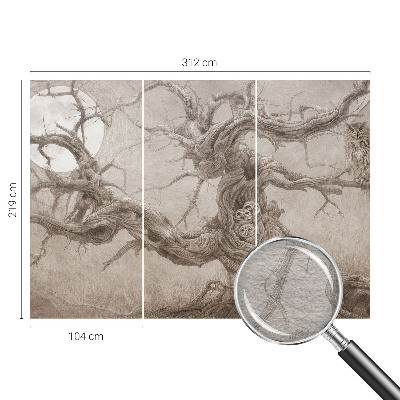 Vlies fotótapéta hálószobába Éjszakai madarak