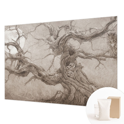 Vlies fotótapéta hálószobába Éjszakai madarak