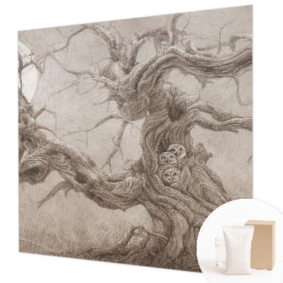 Vlies fotótapéta hálószobába Éjszakai madarak