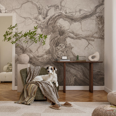 Vlies fotótapéta hálószobába Éjszakai madarak