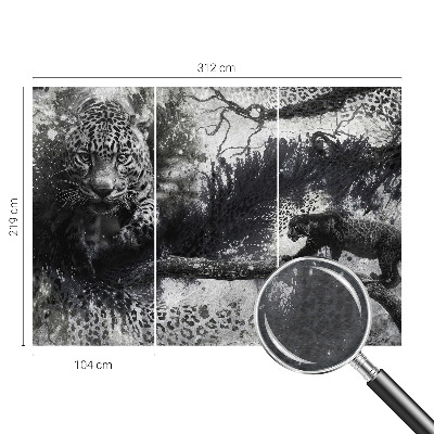 Nyomtatott vlies fotótapéta Absztrakt leopárdok