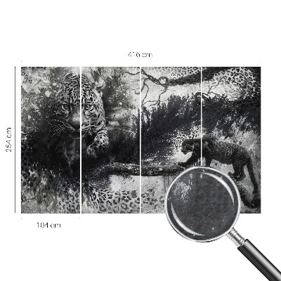 Nyomtatott vlies fotótapéta Absztrakt leopárdok