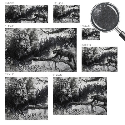 Nyomtatott vlies fotótapéta Absztrakt leopárdok