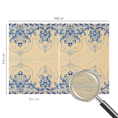 Poszter tapéta Kék díszek