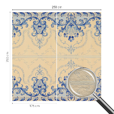 Poszter tapéta Kék díszek