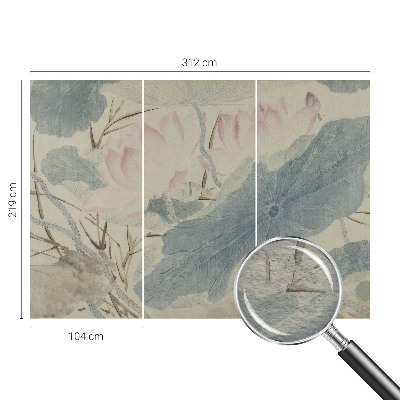 Fotótapéta hálószobába Lótuszlevelek