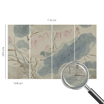 Fotótapéta hálószobába Lótuszlevelek