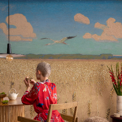 Fotótapéta méretre nappaliba Búzamező