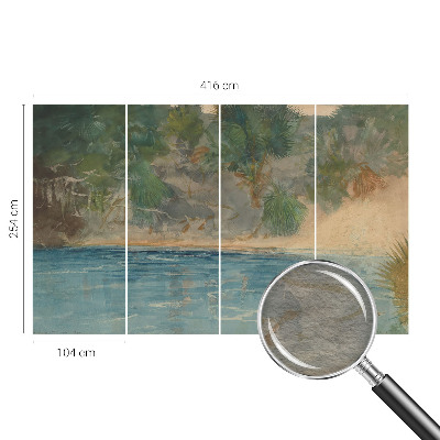 Fotótapéta méretre hálószobába Trópusi part