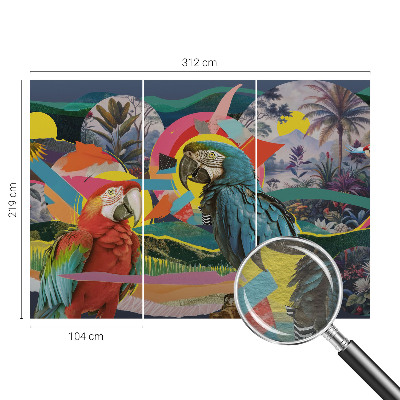 Prémium vlies fotótapéta Egzotikus madarak