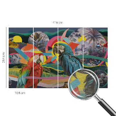 Prémium vlies fotótapéta Egzotikus madarak