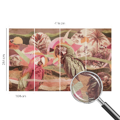 Poszter tapéta Trópusi madarak