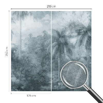 Vlies fotótapéta nappaliba Trópusi növényzet