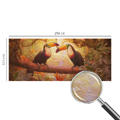 Dekoratív fotótapéta nappaliba Színes tukánok