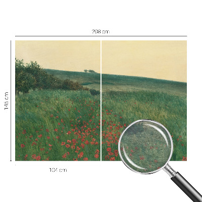 Flíz fotótapéta Pipacsföldek