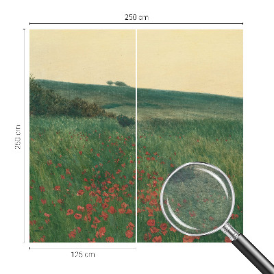 Flíz fotótapéta Pipacsföldek