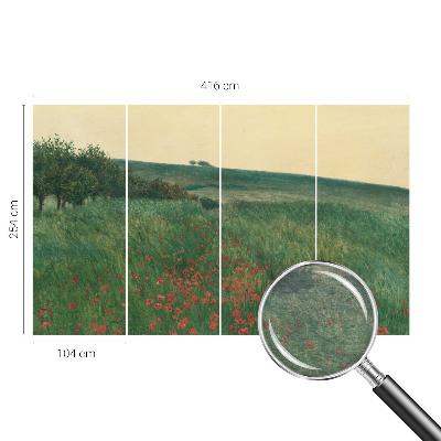 Flíz fotótapéta Pipacsföldek