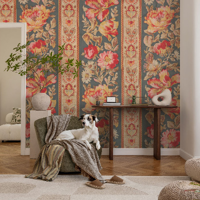 Vlies alapú fotótapéta Színes virágok